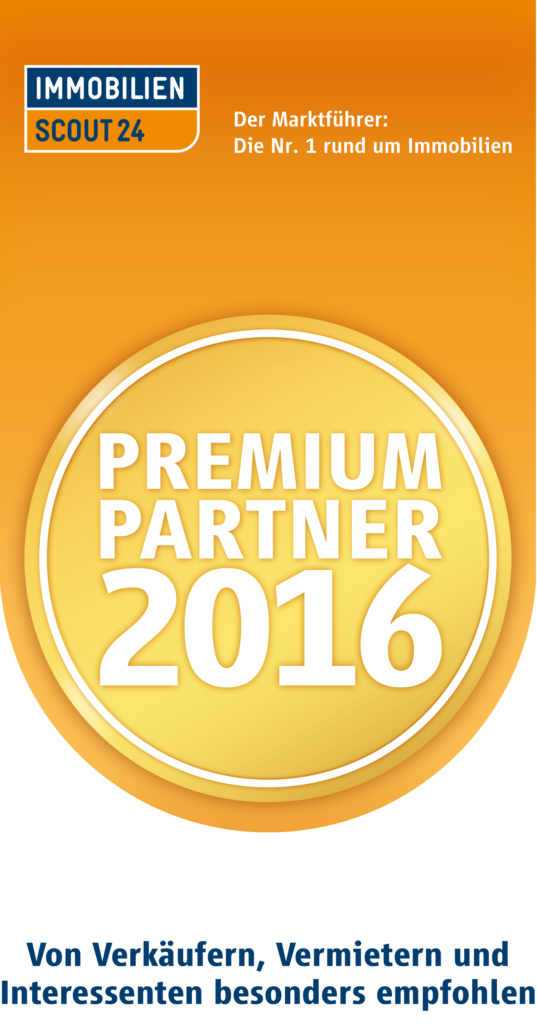 Immobilien Scout 24 Premium Partner 2016 Siegel