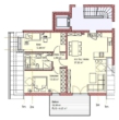Grundriss Wohnung 6 - München! 3-ZKB DG-Whg. + 12 m² Süd/West-Balkon! FBH, elektr. Rollläden, Videosprechanlage, Aufzug!