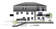 Ansicht Norden - Reichertshausen! 4-ZKB Erdgeschoss-Whg. mit 46 m² Hobbykeller, Privatgarten, Fußbodenheizung, elektrische Rollläden, Videosprechanlage und bodengleich