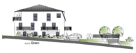 Ansicht Osten - Reichertshausen! 4-ZKB Erdgeschoss-Whg. mit 46 m² Hobbykeller, Privatgarten, Fußbodenheizung, elektrische Rollläden, Videosprechanlage und bodengleich