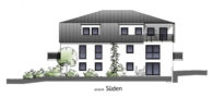 Ansicht Süden - Reichertshausen! 4-ZKB Erdgeschoss-Whg. mit 46 m² Hobbykeller, Privatgarten, Fußbodenheizung, elektrische Rollläden, Videosprechanlage und bodengleich