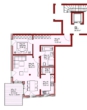 Grundriss Wohnung 10 - Pfaffenhofen! Neubau! 2-Zimmer Obergeschoss-Wohnung mit 11 m² Süd-/West-Balkon, FBH, Aufzug, TG-Stellplatz, elektrischen Rollläden, Videosprechanlage!