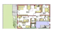 Grundriss Wohnung 1 - Scheyern! Hochwertige 4-ZKB mit Terrasse und Privatgarten, FBH, elektr. Rollläden, Videospr., TG!