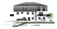 Ansicht Norden - Reichertshausen! 2-ZKB Obergeschoss-Whg. mit 8 m² Süd-/Ost-Balkon, Fußbodenheizung, elektrische Rollläden, Videosprechanlage und bodengleicher Dusche!
