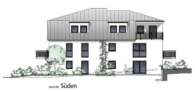 Ansicht Süden - Reichertshausen! 3-ZKB Obergeschoss-Whg. mit 8 m² Balkon/FBH/elektr. Rollläden, Videosprechanlage!