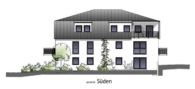 Ansicht Süden - Reichertshausen! 2-ZKB Obergeschoss-Whg. mit 8 m² Süd-/Ost-Balkon, Fußbodenheizung, elektrische Rollläden, Videosprechanlage und bodengleicher Dusche!