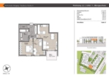 Grundriss Wohnung 25 - Pfaffenhofen-Reisgang! 3-ZKB OG-Whg. mit Süd-Balkon! FBH, elektr. Rollläden, Videosprechanlage, TG!