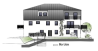 Ansicht Norden - Reichertshausen! 2-ZKB Erdgeschoss-Whg. mit 48 m² Hobbykeller, Privatgarten, Fußbodenheizung, elektrische Rollläden, Videosprechanlage und bodengleich