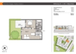 Grundriss Wohnung 20 - Pfaffenhofen-Reisgang! 2-ZKB EG-Whg. mit Süd-Garten! FBH, elektr. Rollläd., Videosprechanl., TG!