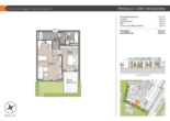 Grundriss Wohnung 3 - Pfaffenhofen-Reisgang! 2-ZKB EG-Whg. mit Süd-Garten! FBH, elektr. Rollläd., Videosprechanl., Tiefg.!