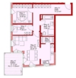 Grundriss - Pfaffenhofen! Neubau! 2,5-Zimmer Obergeschoss-Wohnung mit 11,12 m² Süd-/West-Balkon, FBH, Aufzug, TG-Stellpl., elektrischen Rollläd., Videosprechanlag