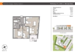 Grundriss Wohnung 39 - Pfaffenhofen-Reisgang! 3-ZKB OG-Whg. mit Süd-Balkon! FBH, elektr. Rollläden, Videosprechanlage, TG!