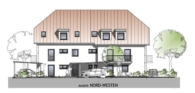Ansicht Nord-Westen - Hohenwart! 4-ZKB Erdgeschoss-Whg. + 46 m² Hobbykeller, Privatgarten, Fußbodenheizung, elektrische Rollläden, Videosprechanlage, Garage u. Stellplatz!