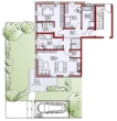 Grundriss Wohnung 2 - Hohenwart! 4-ZKB Erdgeschoss-Whg. + 46 m² Hobbykeller, Privatgarten, Fußbodenheizung, elektrische Rollläden, Videosprechanlage, Garage u. Stellplatz!
