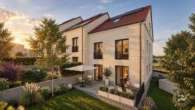 Visualisierung - Scheyern! 6,5-Zimmer-Reiheneckhaus mit Garten, FBH, elektr. Rollläden, Videosprechanlage, Garage/Stellplatz!