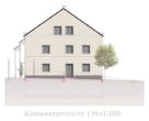 Ansicht Süd-Westen - Scheyern! 6,5-Zimmer-Reiheneckhaus mit Garten, FBH, elektr. Rollläden, Videosprechanlage, Garage/Stellplatz!