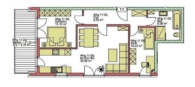 Grundriss Wohnung 11 - Scheyern! Hochwertige 3-ZKB im 1. OG! 11,72 m² Süd-Balkon, FBH, elektr. Rollläden, Videosprech., TG!