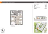 Grundriss Wohnung 12 - Pfaffenhofen-Reisgang! 2-ZKB OG-Whg. mit Süd-Balkon! FBH, elektr. Rollläden, Videosprechanlage, TG!