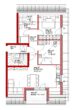 Manching! 3-ZKB Dachgeschoss-Whg. mit 6,14 m² Süd-/West-Balkon, Fußbodenheizung, elektrische Rollläden, Videosprechanlage und Dusche bodengleich! - Grundriss Wohnung 7