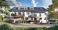 Visualisierung Westen - 4-ZKB mit 101 m² Wohn-/Nutzfläche im Erdgeschoss (Hochparterre) und Souterrain! 2 Bäder! FBH/elektr. Rollläden/Videosprech./Carport + Stellplatz!