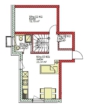 Grundriss interner Keller - 4-ZKB mit 101 m² Wohn-/Nutzfläche im Erdgeschoss (Hochparterre) und Souterrain! 2 Bäder! FBH/elektr. Rollläden/Videosprech./Carport + Stellplatz!