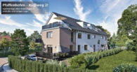 Visualisierung Osten - 4-ZKB mit 101 m² Wohn-/Nutzfläche im Erdgeschoss (Hochparterre) und Souterrain! 2 Bäder! FBH/elektr. Rollläden/Videosprech./Carport + Stellplatz!