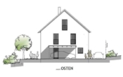 Ansicht Osten - Pfaffenhofen! Moderne Neubau-DHH! Garten/Fußbodenhzg./elektr. Rollläd./Videosprechanl./Garage/Keller