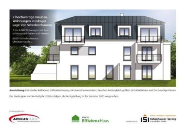 2-ZKB Obergeschoss-Wohnung mit Süd-Balkon, elektrischen Rollläden, Fußbodenheizung und bodengleicher Dusche in ruhiger Lage von Schrobenhausen!, 86529 Schrobenhausen, Etagenwohnung