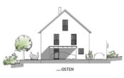 Ansicht Osten - Ilmmünster! Moderne Neubau-DHH! Garten/Fußbodenhzg./elektr. Rollläden/Videosprechanlage/Garage!