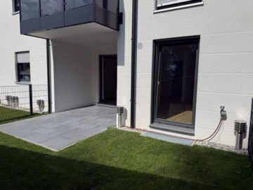PAF! Neubau! 2-ZKB EG-Whg. mit 11,06 m² Süd-/West-Terrasse, Garten, FBH, elekt. Rollläden., STP!, 85276 Pfaffenhofen an der Ilm, Wohnung