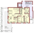 Grundriss Wohnung 1 - EG - München! 3-ZKB EG-Whg. + 41 m² Hobbykeller und Süd/West-Garten! FBH, elektr. Rollläd., Videosprech.!