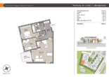 Grundriss Wohnung 28 - Pfaffenhofen-Reisgang! 3-ZKB OG-Whg. mit West-Balkon! FBH, elektr. Rollläden, Videosprechanlage, TG!
