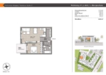 Grundriss Wohnung 29 - Pfaffenhofen-Reisgang! 2-ZKB OG-Whg. mit West-Balkon! FBH, elektr. Rollläden, Videosprechanlage, TG!