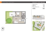 Grundriss Wohnung 19 - Pfaffenhofen-Reisgang! 2-ZKB EG-Whg. mit Süd-Garten! FBH, elektr. Rollläd., Videosprechanl., TG!