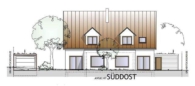 Ansicht Süd-Ost - Pfaffenhofen! Moderne Neubau-DHH! Garten/Fußbodenhzg./elektr. Rollläden/Videosprechanlage/Garage/Keller!